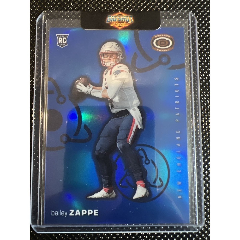 2022 Panini Chronicles Bailey Zappe Dynagon RC Blue /25 Patriots D-3